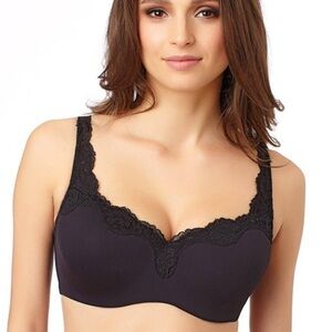 Le Mystere Lace Tisha Full Fit T-Shirt Bra 34DD Seamless Lace Trim Underwire NWT